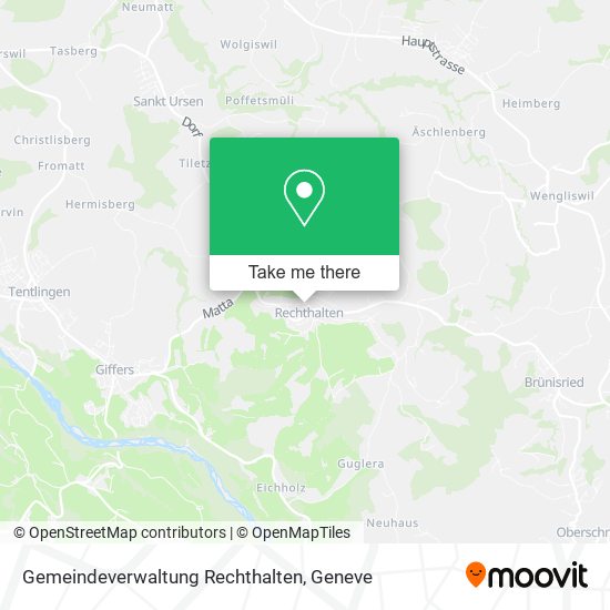 Gemeindeverwaltung Rechthalten map