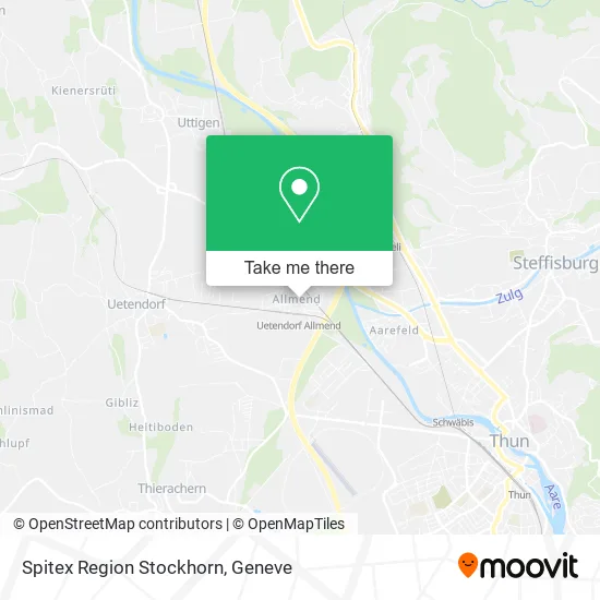 Spitex Region Stockhorn map