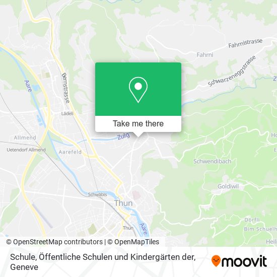 Schule, Öffentliche Schulen und Kindergärten der map