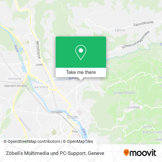 Zöbeli's Multimedia und PC-Support map