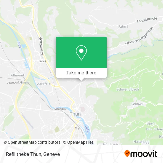 Refilltheke Thun map