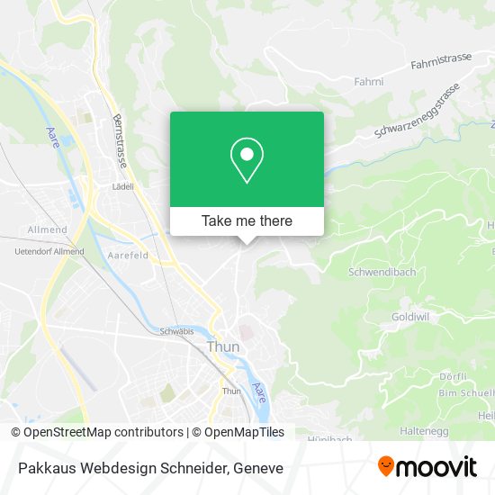 Pakkaus Webdesign Schneider map