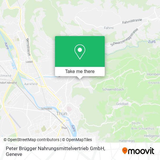 Peter Brügger Nahrungsmittelvertrieb GmbH map