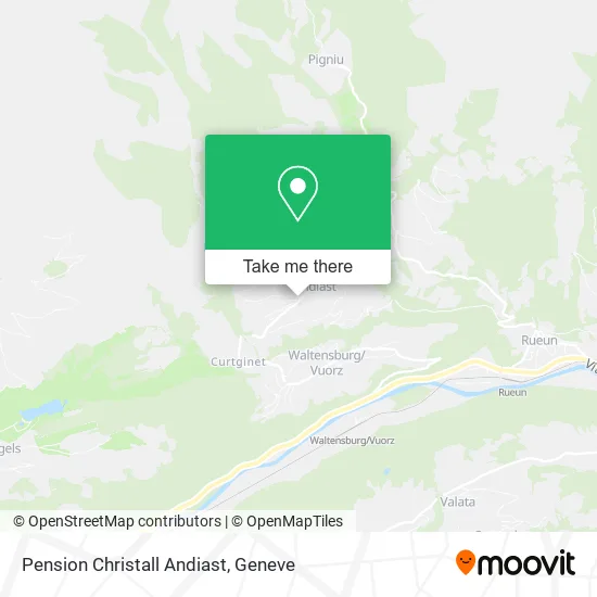 Pension Christall Andiast map