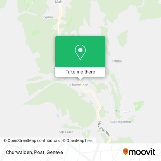 Churwalden, Post map