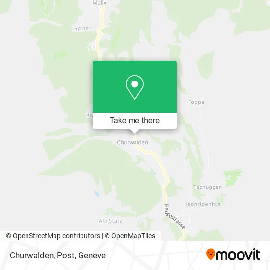 Churwalden, Post map