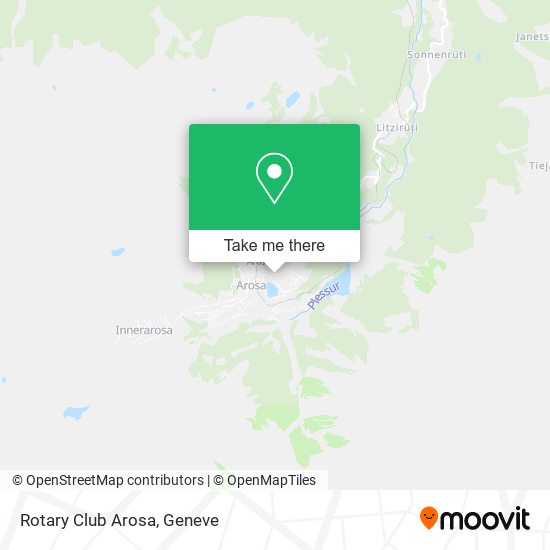 Rotary Club Arosa map