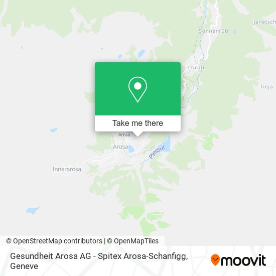 Gesundheit Arosa AG - Spitex Arosa-Schanfigg map