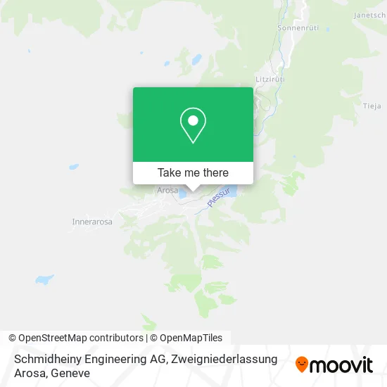 Schmidheiny Engineering AG, Zweigniederlassung Arosa map