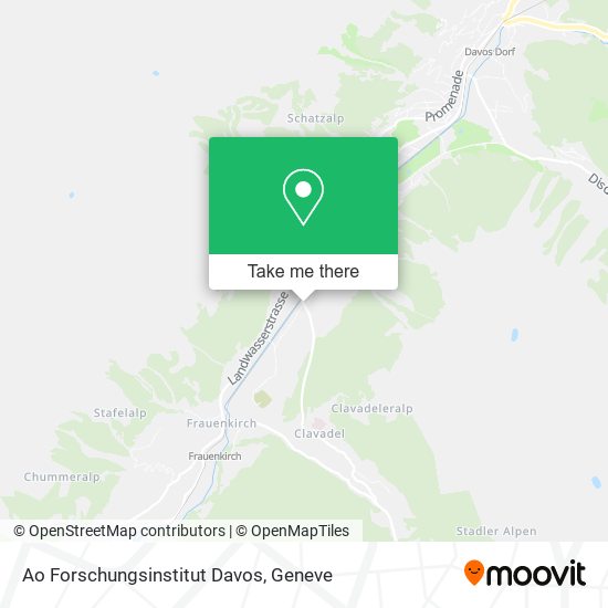Ao Forschungsinstitut Davos map