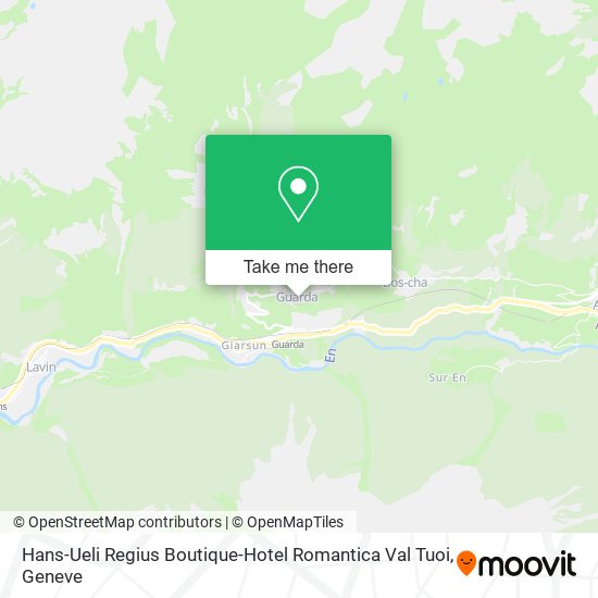 Hans-Ueli Regius Boutique-Hotel Romantica Val Tuoi plan