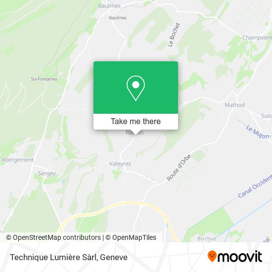 Technique Lumière Sàrl map
