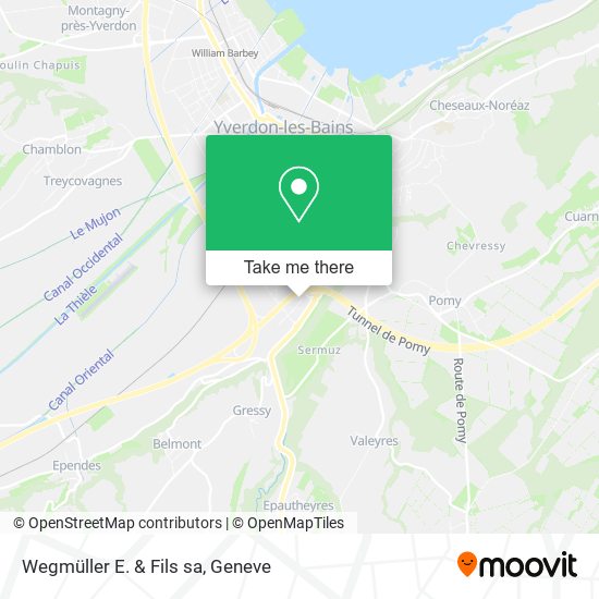 Wegmüller E. & Fils sa map