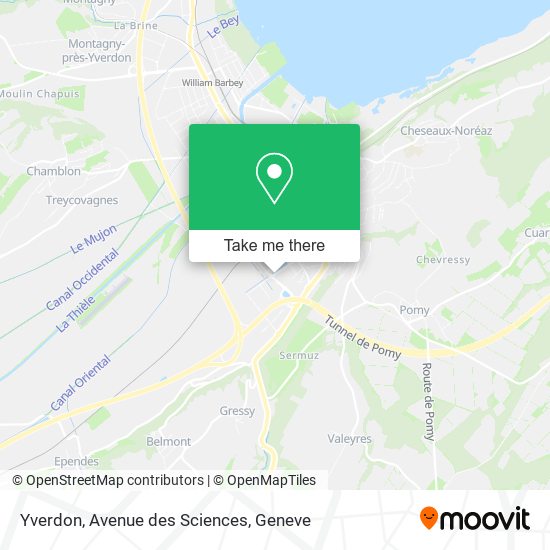 Yverdon, Avenue des Sciences map