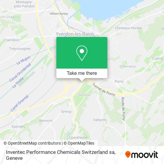 Inventec Performance Chemicals Switzerland sa map