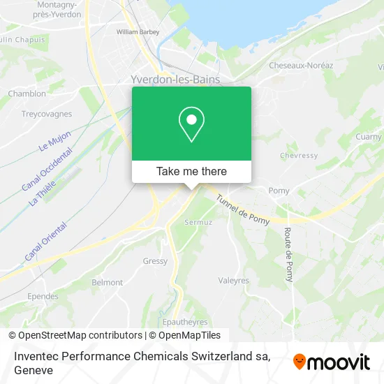 Inventec Performance Chemicals Switzerland sa map