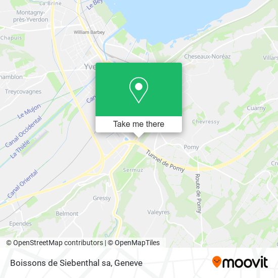 Boissons de Siebenthal sa map