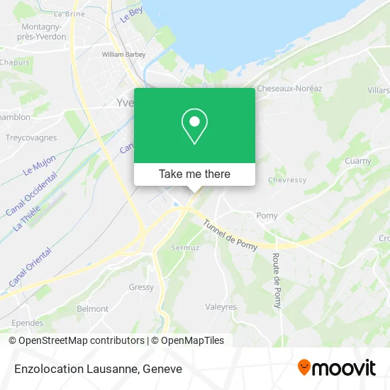 Enzolocation Lausanne map