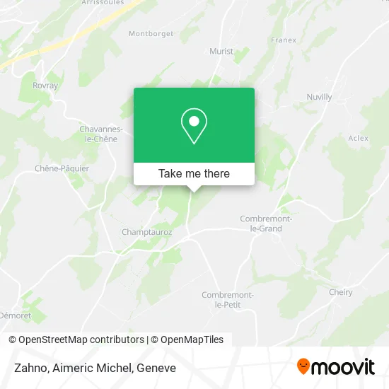 Zahno, Aimeric Michel map