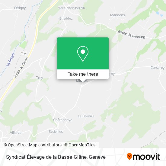 Syndicat Élevage de la Basse-Glâne map