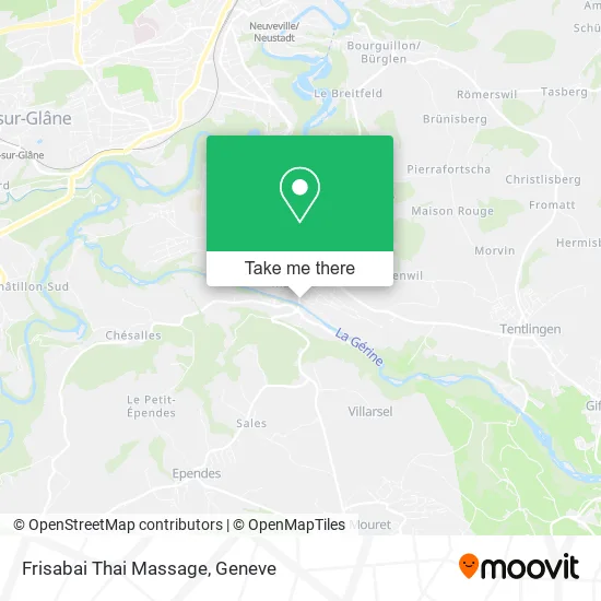Frisabai Thai Massage map