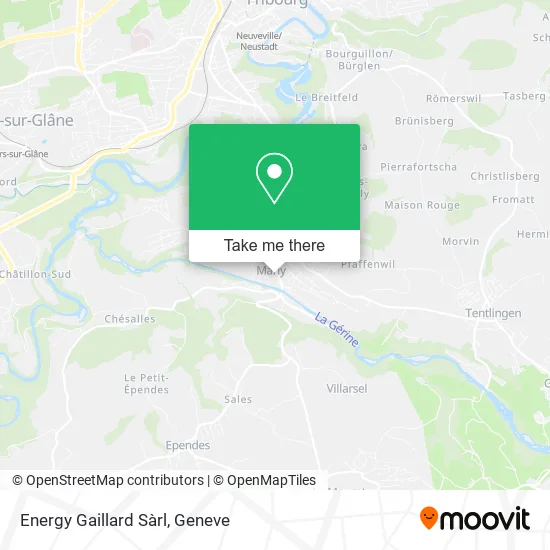 Energy Gaillard Sàrl map