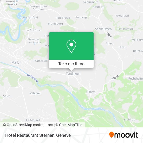 Hôtel Restaurant Sternen map