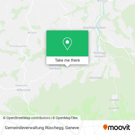 Gemeindeverwaltung Rüschegg map