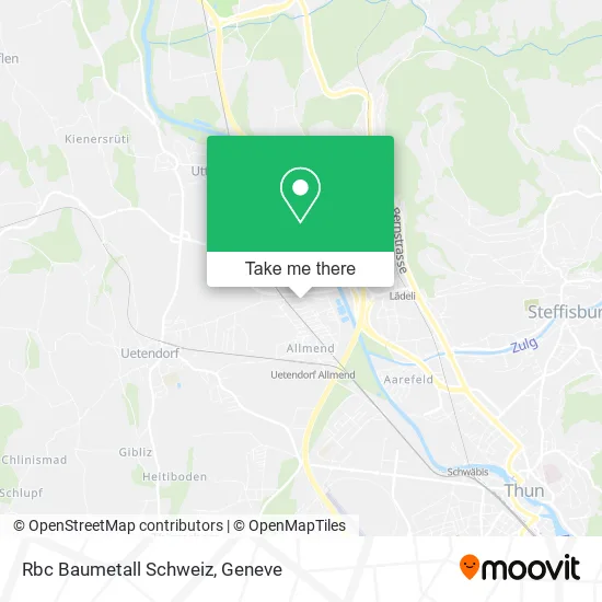 Rbc Baumetall Schweiz map