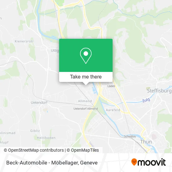 Beck-Automobile - Möbellager map