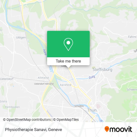 Physiotherapie Sanavi map