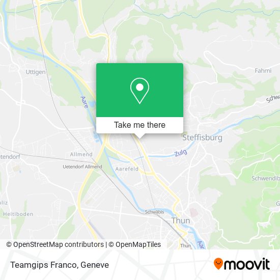 Teamgips Franco map