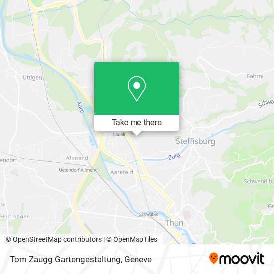 Tom Zaugg Gartengestaltung map