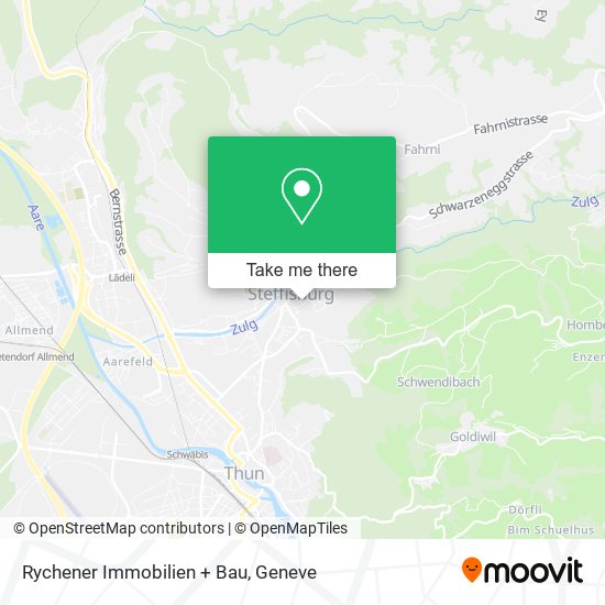 Rychener Immobilien + Bau map