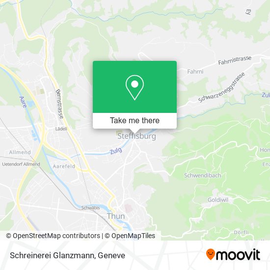 Schreinerei Glanzmann map