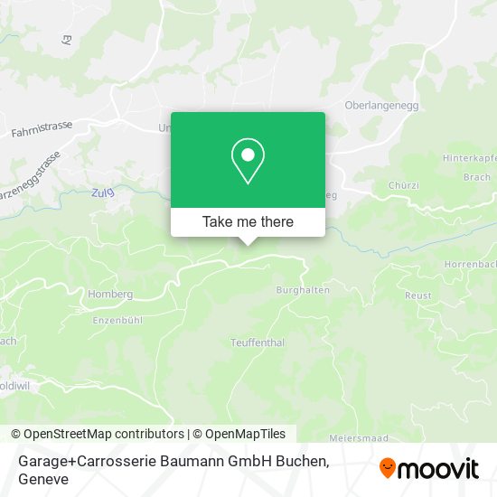Garage+Carrosserie Baumann GmbH Buchen map