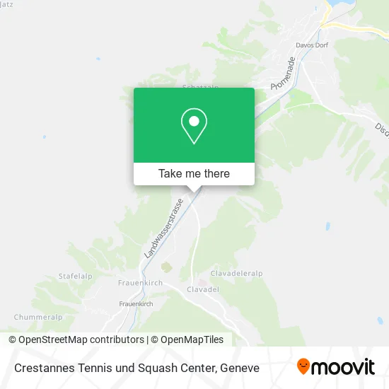 Crestannes Tennis und Squash Center map