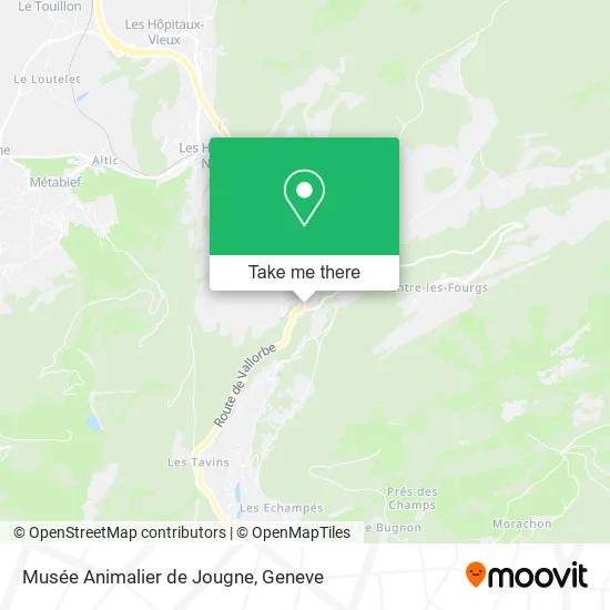 Musée Animalier de Jougne map