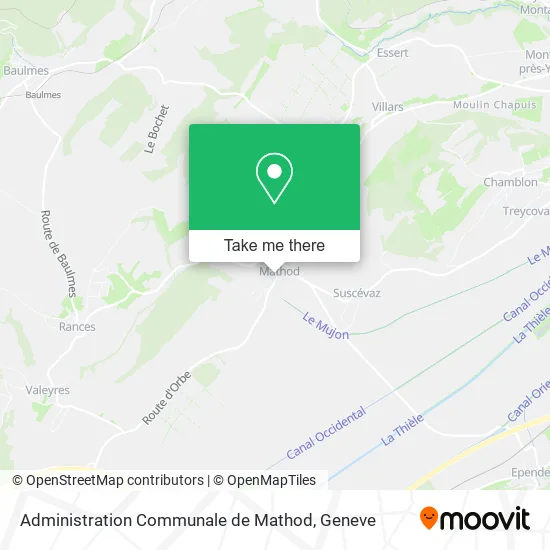Administration Communale de Mathod map