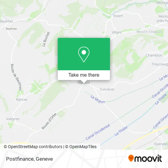 Postfinance map