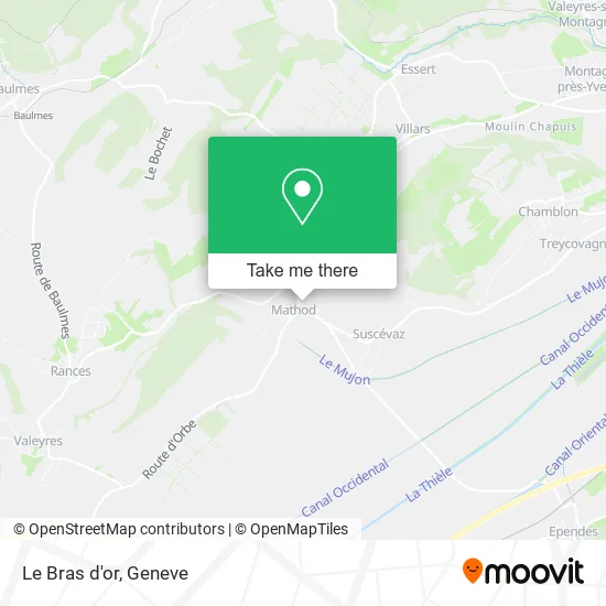 Le Bras d'or map