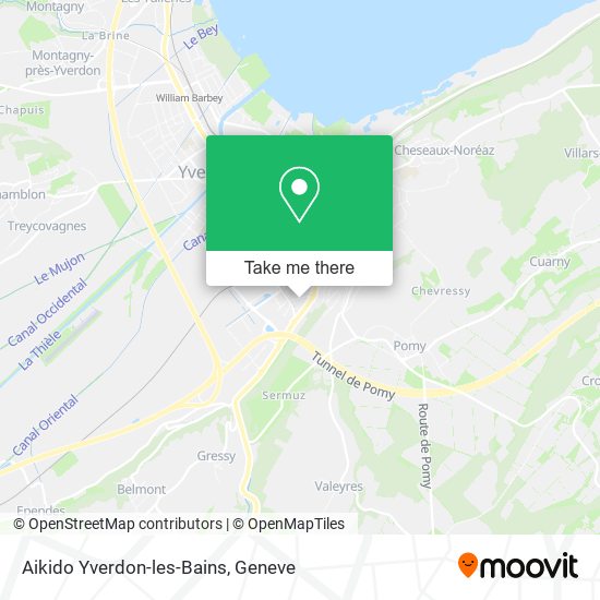 Aikido Yverdon-les-Bains map