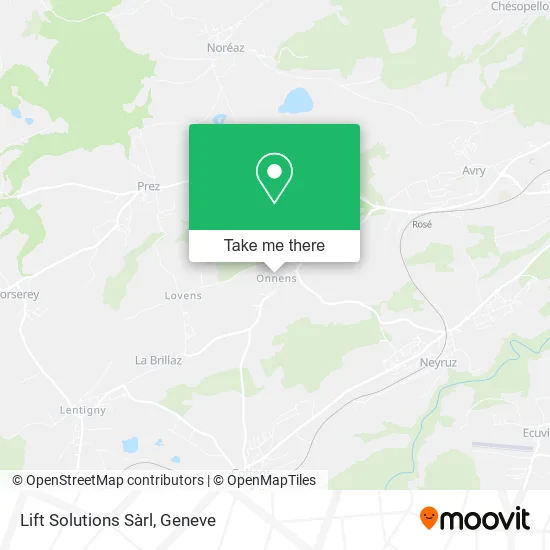 Lift Solutions Sàrl map
