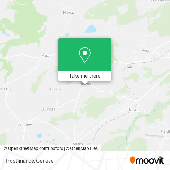 Postfinance map