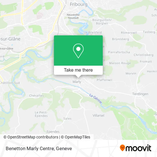 Benetton Marly Centre map