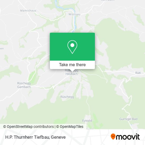 H.P. Thurnherr Tiefbau map