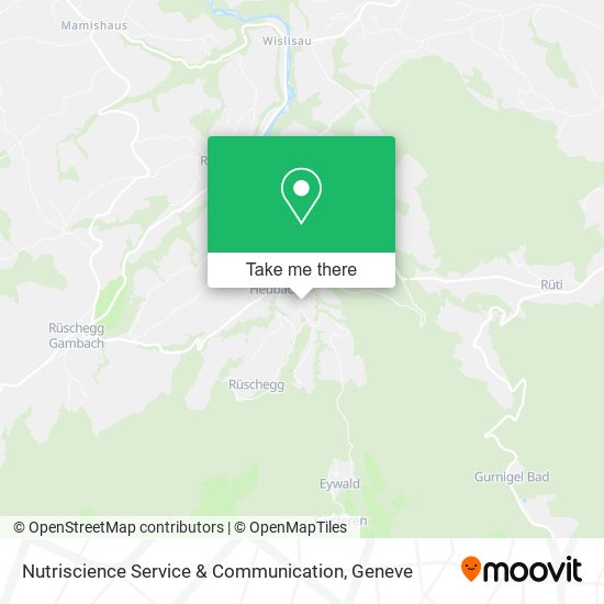 Nutriscience Service & Communication map