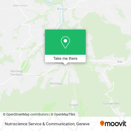 Nutriscience Service & Communication map