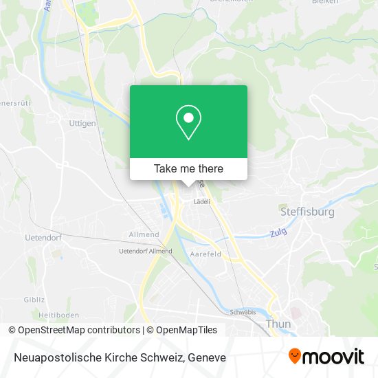 Neuapostolische Kirche Schweiz map