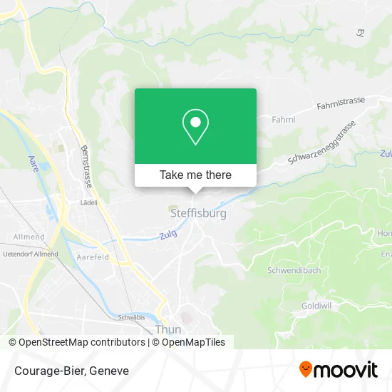 Courage-Bier map
